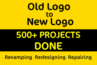 fix, redesign, revamp, edit, retrace or modify your current logo