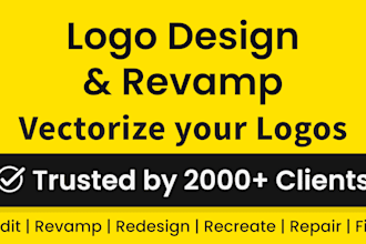 fix, redesign, revamp, edit, retrace, vectorize your logo