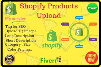 do product upload for shopify store