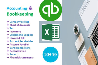 do accounting and bookkeeping in quickbooks online and xero with excel