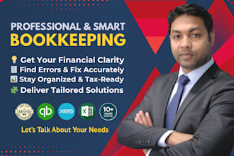 do expert quickbooks bookkeeping, qbo clean up, and xero setup