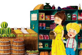 create awesome children book illustrations