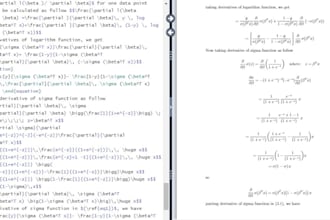 write document and maths on latex