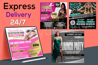 design professional salon, spa and beauty price list or menu