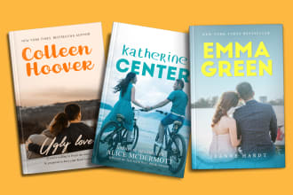 design a romance book cover or ebook cover