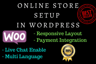 create a store in woocommerce and shopify for your business