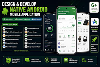 design and develop a native android app
