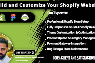 build a shopify dropshipping store or a shopify website