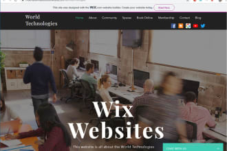 design wix website or redesign wix website