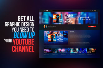 design the whole art for your youtube channel or podcast