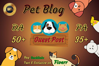 publish a guest post on da 50 pet blog