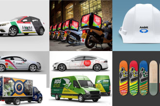 design car truck caravan bus trailer vehicle bike helmet sticker, wrap, branding