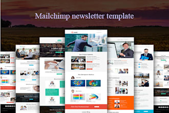 design mailchimp, constant contact newsletter, email template