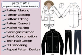 make garments and cloth sewing pattern