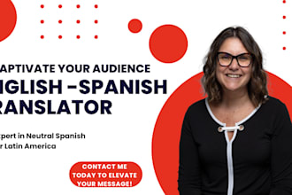 professionally translate your docs from english and spanish