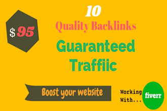 do white hat SEO manual backlinks with guaranteed traffic