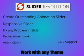 create a slider or revolution slider and fix