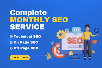 boost your rankings with complete monthly SEO services