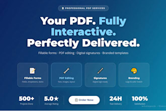 create or redesign fillable PDF forms