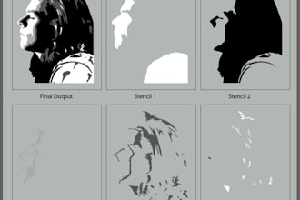 make multi layer stencil of your any image