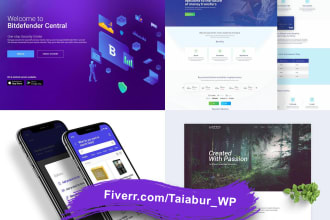 design wordpress landing page or custom wordpress home page in 24 hours