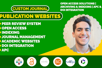 design your custom journal publication website
