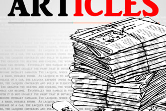 write promotional articles tailored to your requirements