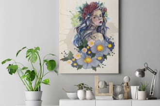 do vector art, drawing, illustration, canvas design