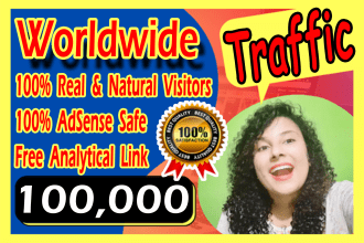 drive 100k visitors worldwide social media targeted traffic