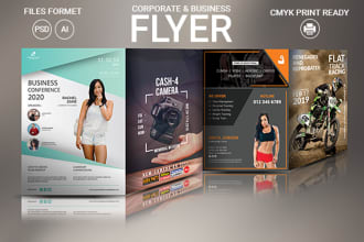 design digital flyer, brochures, poster, magazine ad