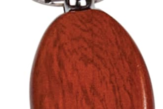 laser engrave a Rosewood Oval Keychain