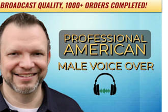 do a professional american male voice over