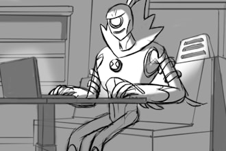 do TV series cartoon animation storyboard
