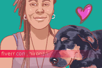 draw you in this chalk style for valentines day one person