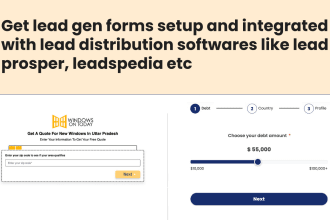create a lead generation form and integrate it with lead distribution software