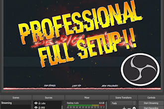 setup obs for professional streaming and recording
