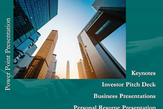 make power point presentation and investor pitch deck