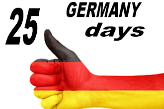drive 25 days germany human real traffic visits  with extras