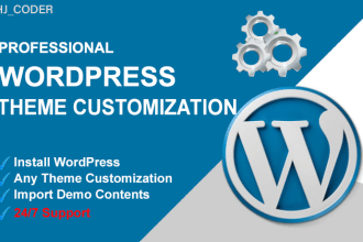 professionally install wordpress, setup theme, do customization