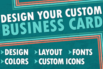 design your custom business card