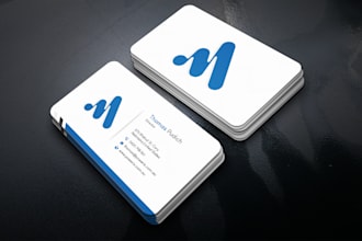 do professional custom business card design in modern style