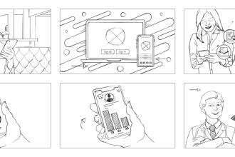 draw storyboard for your project