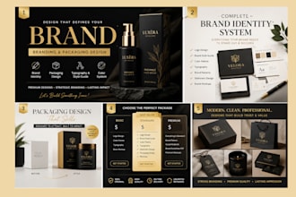 design a premium brand identity with logo and visual branding
