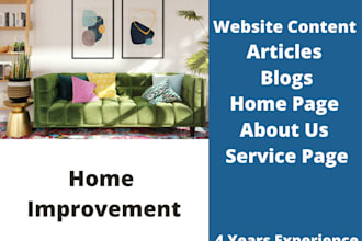 write professional home improvement content