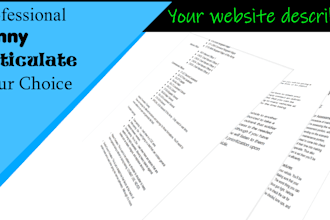 generate a varied set of text for any web page
