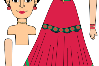 make a paper doll illustration for you