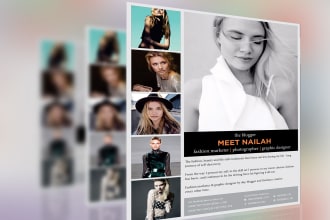design clickable links enabled speaker one sheet, epk, press kit