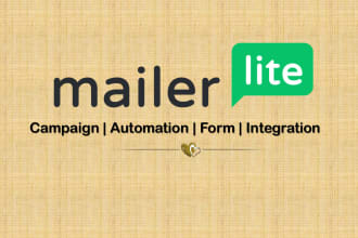 setup campaign, automation, form in mailerlite, activecampaign