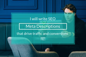 write SEO meta descriptions and title tags that drive traffic