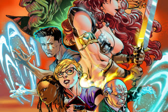 color your illustration for books or comics